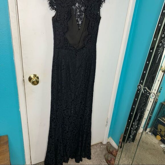 Fame and Partners Black Lace Maxi Dress - Picture 5 of 15